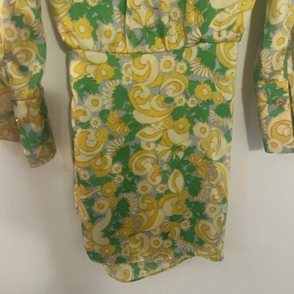 ZARA Floral Mini Wrap Dress with Satin Feel Size XS - Picture 10 of 16